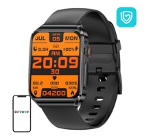 Smartwatch BlitzWolf BW-HL6 Black Silicone (black)
