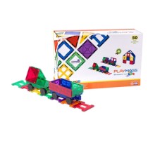 Magnetic tiles 3D Train Playmags 153 - 50 pcs set