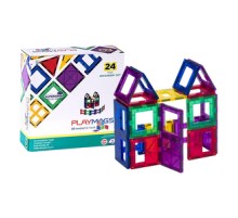 Magnetic tiles 3D Playmags 162 - 24 pcs set