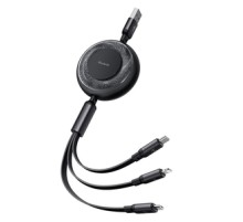 3-in-1 USB-C to USB-C / Lightning / Micro USB cable, Mcdodo CA-3730, 1.2m (black)