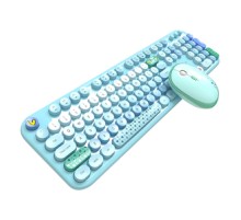 MOFII Lovely 2.4G Wireless Keyboard + Mouse Set (Blue)