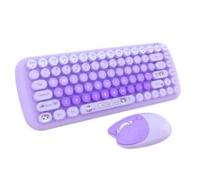 MOFII Candy New 2.4G Wireless Keyboard + Mouse Set (Purple)