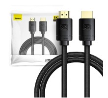 Baseus High Definition Series HDMI 2.1 cable, 8K 60Hz, 3D, HDR, 48Gbps, 2m (black)