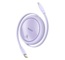USB Cable Baseus Free2Pull USB-C to iP 20W 1m (purple)