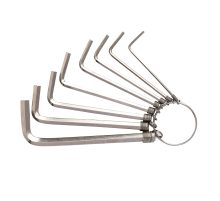 Hex Key Sets 1.5-6mm Deli Tools EDL3080 (silver)
