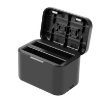 Charging case for batteries and memory cards PULUZ for Insta360 X4 (black)