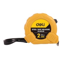 Steel Measuring Tape 2m/13mm Deli Tools EDL9002B (yellow)