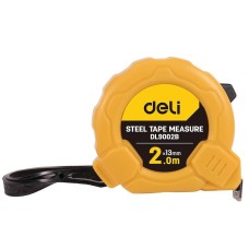 Steel Measuring Tape 2m/13mm Deli Tools EDL9002B (yellow)