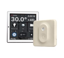 Set Shelly Wall Display Control Panel (white) + BLU H&T Ivory