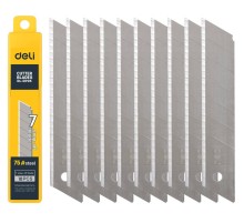 Cutter 25mm 10 pcs blade head Deli Tools EDL-DP05 (silver)
