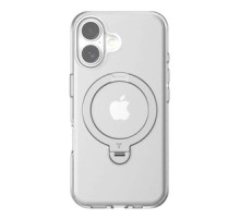 Torras Ostand Spin Case for iPhone 16 (Transparent)