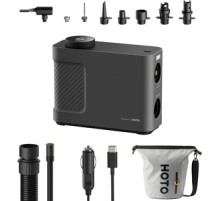 Portable compressor, pump HOTO QWCQB002 (3x 2500 mAh, 150 PSI, 350 L, 12V)