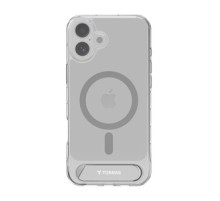 Torras Pstand Series Case for iPhone 16 (Transparent)