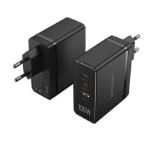 Vention FEGB0-EU 2xUSB-C 1xUSB-A 100W/100W/30W GaN network charger (black)