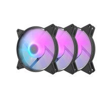 Computer Fan Set Darkflash C6,  RGB, 3in1 120x120 (black)