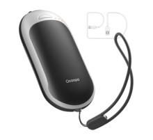 Ocoopa HotPal PD 5000 mAh hand warmer with powerbank function, USB-C, white and black