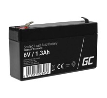 Maintenance-free AGM VRLA Battery Green Cell AGM13 6V 1.3Ah (for alarm system, cash register, toy)