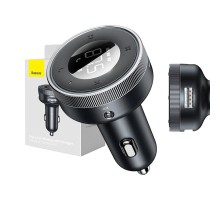 Baseus Enjoy Car Wireless MP3 Charger, Bluetooth 5.0, microSD, AUX (black)
