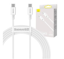 Baseus Superior Series Cable USB-C to USB-C, 100W, 2m (white)
