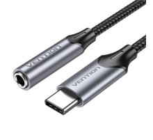 Adapter Vention BGMHF USB-C M do 3.5mm Jack 1M (szary)