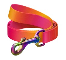 WAUDOG gradient nylon dog leash, 122 cm long, orange