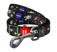 Waudog nylon dog leash, "NASA" pattern, 20 mm wide, 152-183 cm long