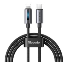 Mcdodo CA-5710 USB-C to Lightning cable with 36W flashing light 1.2m (black)