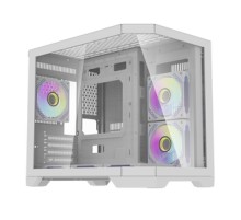 Darflash FT418 computer case + 6 aRGB fans (white)