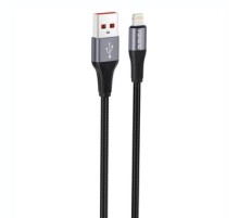 Foneng X112 USB-A to Lightning cable 2.4A, 1m (black)