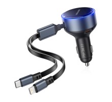 Vention FFOB0 USB-C car charger + USB-C/Lightning 30W cable