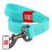 WAUDOG waterproof luminescent dog leash 25mm wide, 183 cm long turquoise
