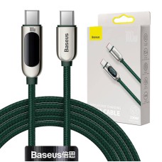 Cable USB-C to USB-C Baseus Display, 100W, 2m (green)