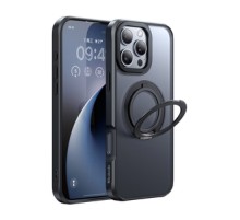 McDodo PC-4933 MagSafe case for iPhone 16 Pro Max with stand (black)