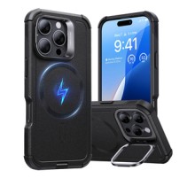 Cyber Tough (HaloLock) ESR case with stand for iPhone 16 Pro Max (black)