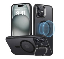 Classic Hybrid (HaloLock) ESR case with stand for iPhone 16 (black)