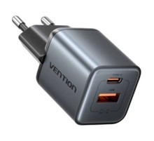 GaN Vention USB-C + USB-A 30W Charger (Gray)