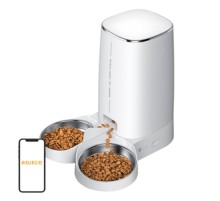 Rojeco 4L Automatic Pet Feeder WiFi Version with Double Bowl