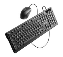 Vention KTCB0-EN Wired Keyboard + Mouse + Mouse Pad Set (Black)