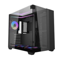 Darkflash TH285 computer case (black) + 4 fans