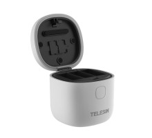 3-slot waterproof charger Allin box Telesin for GoPro Hero 12 / Hero 11 / Hero 10 / Hero 9