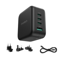 Choetech PD6055 70W GaN mains charger with US, EU, UK, AU adapters