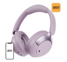 QCY H3 pro ANC wireless headphones (purple)