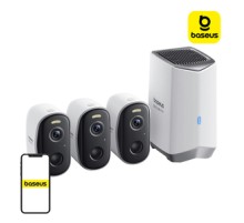 N1 Baseus 2K outdoor camera set of 3 (white)