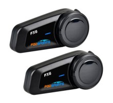 Fodsports FX6 motorcycle intercom two-pack (black)