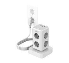 Tessan TS-306TS-C power strip (white)