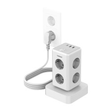 Tessan TS-306TS-C power strip (white)
