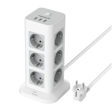 Tessan TS-TPS04-DE power strip (white)
