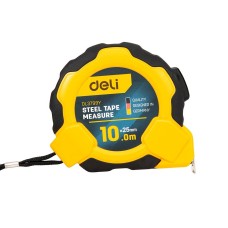 Steel Measuring Tape 10m/25mm Deli Tools EDL3799Y (yellow)