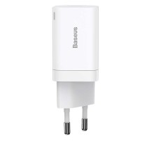 Baseus Super Si Pro Quick Charger USB + USB-C 30W (white)