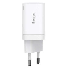 Baseus Super Si Pro Quick Charger USB + USB-C 30W (white)